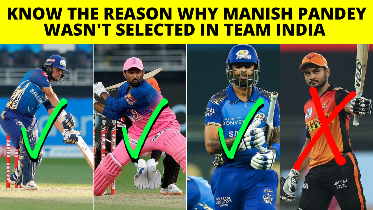 Know the reason why Manish Pandey wasn'