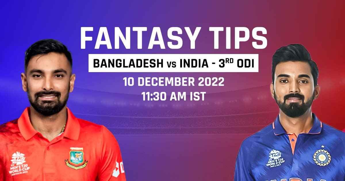 3rd odi ban vs ind fantasy tips
