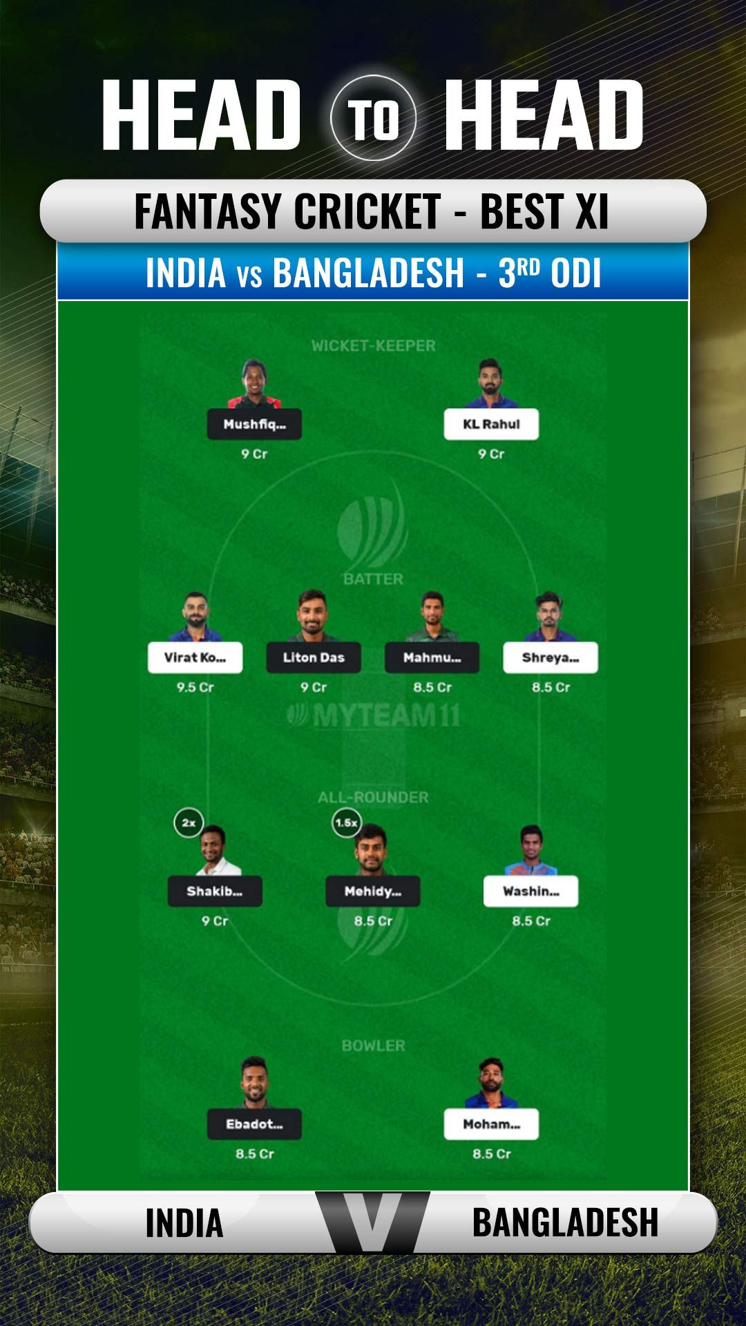 3rd odi ban vs ind h2h 3rd odi ban vs ind h2h