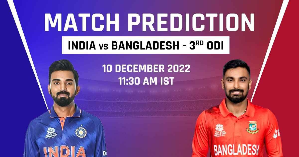 3rd odi ban vs ind match prediction