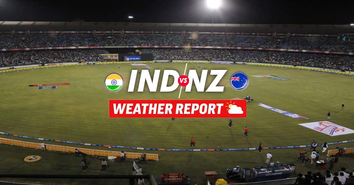 india vs new zealand 2nd odi weather forcast