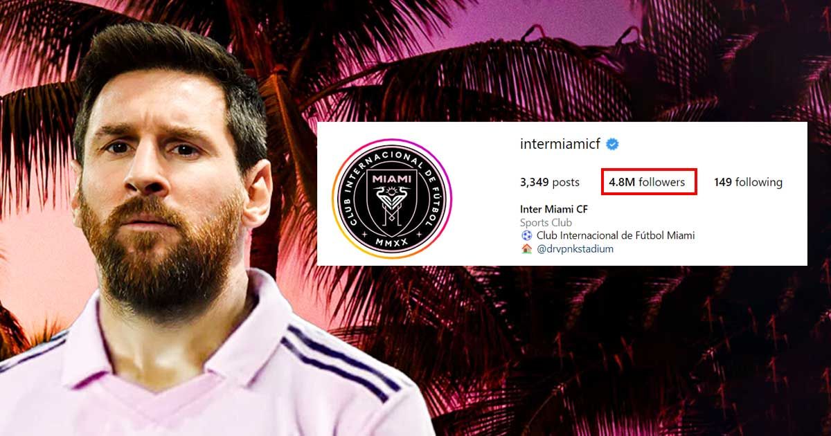 Inter Miami become most followed MLS team after Lionel Messi's announcement