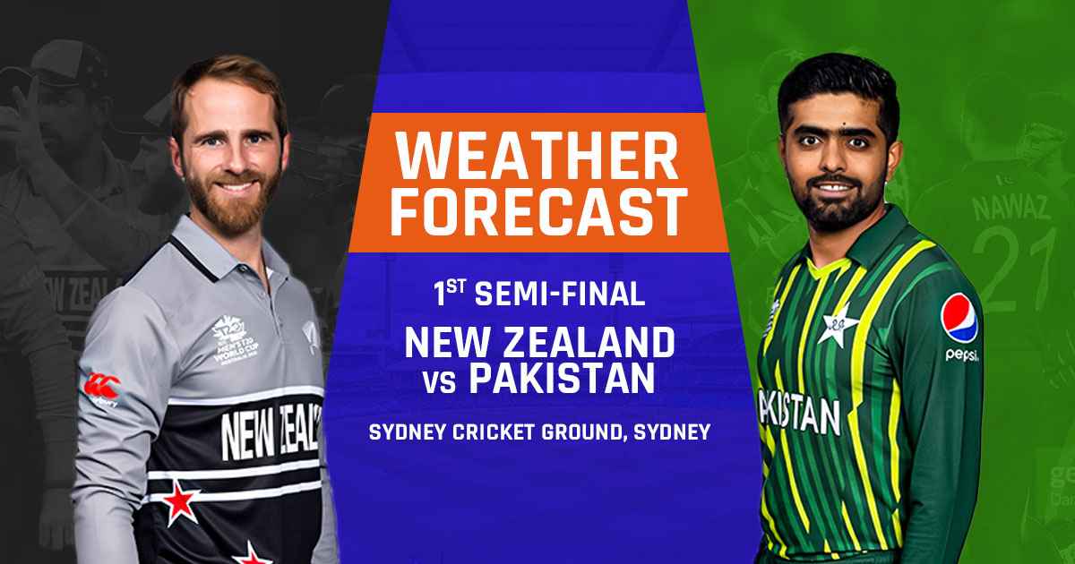 Today Sydney Weather Forecast New Zealand vs Pakistan Weather Report NZ vs PAK Sydney